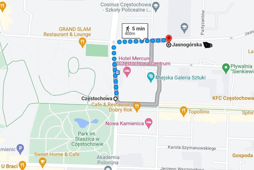 Nowoczesne Lokum W Centrum Ζεστοκόβα Εξωτερικό φωτογραφία